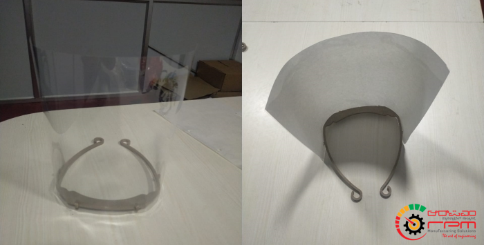 RPM Face Shield view Protection for COVID-19 Front Liners – Created in Record Time 2